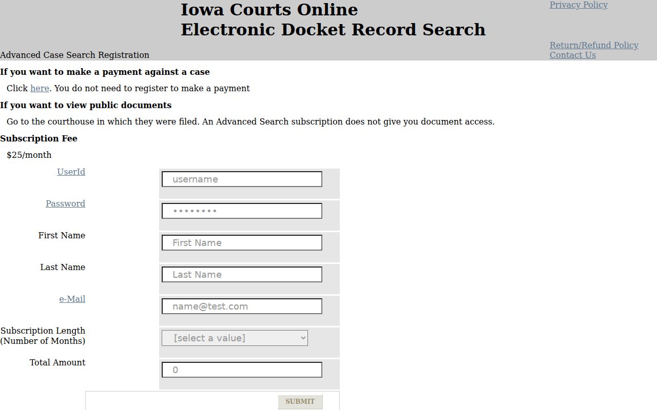 Taylor County criminal court cases advanced search registration