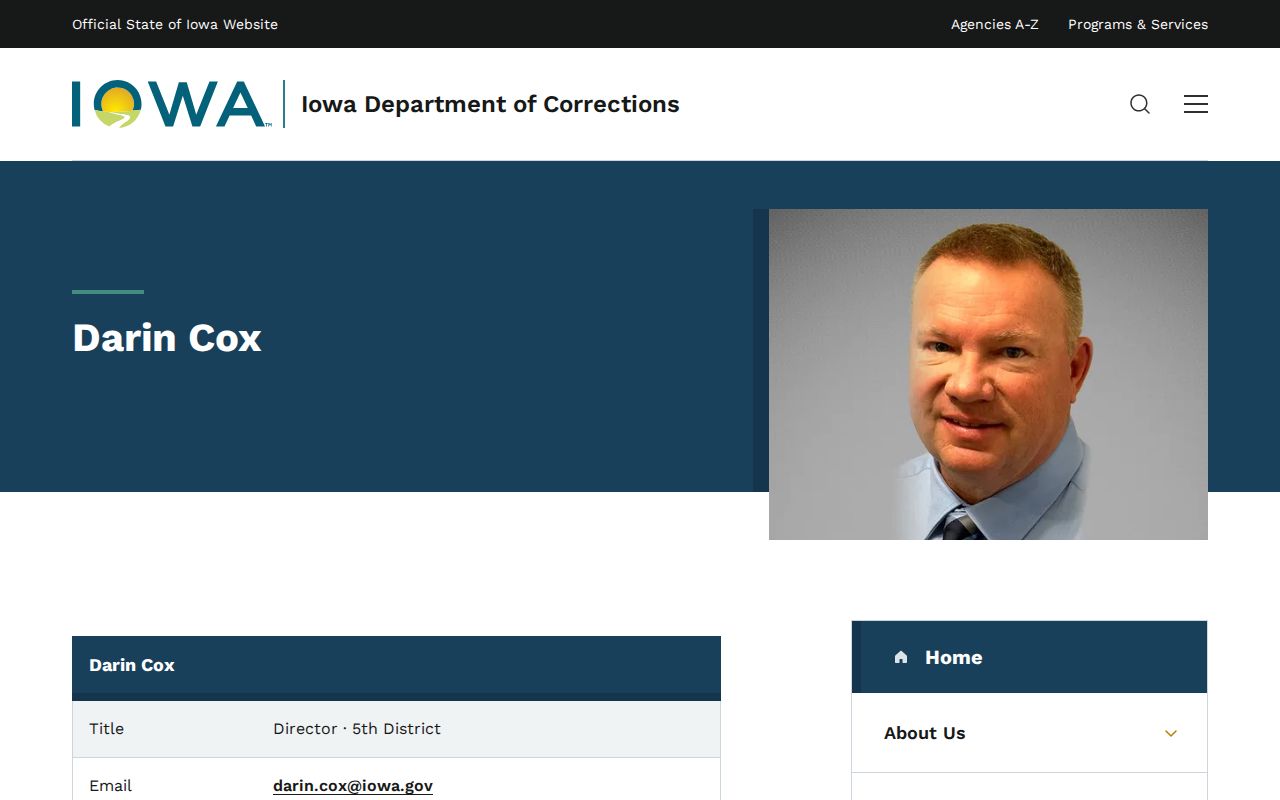 Lenox criminal records in Taylor County and Fifth Judicial District corrections leadership