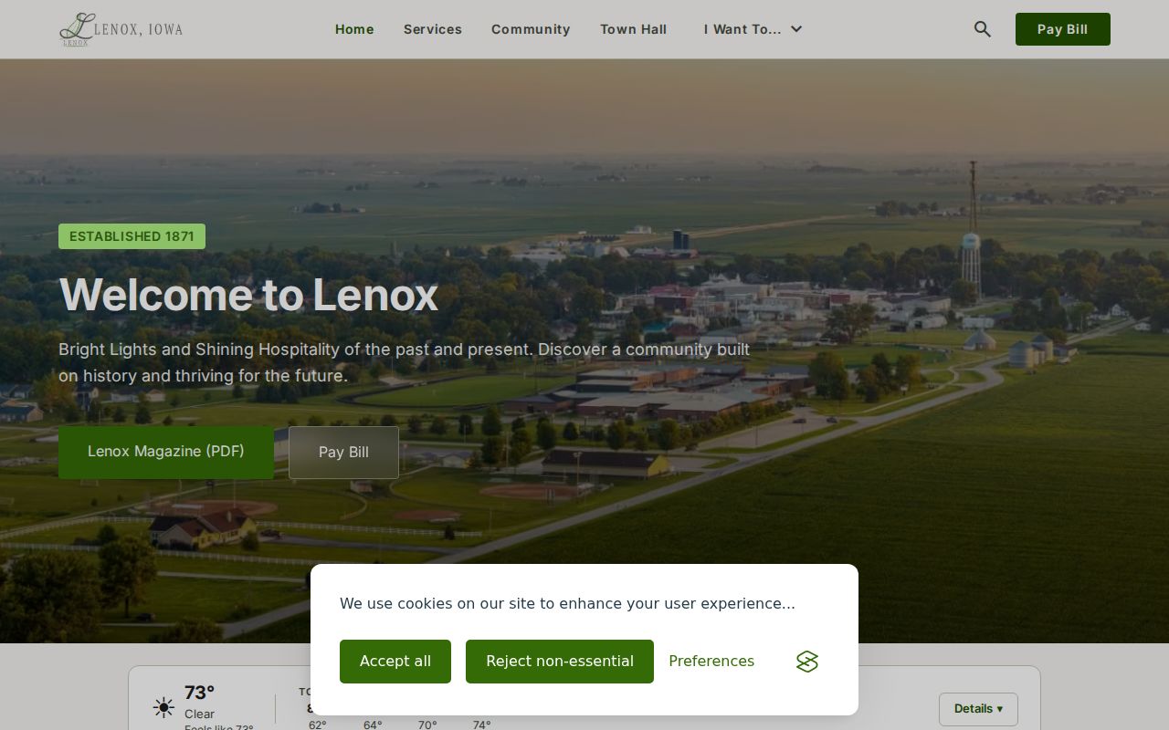 Lenox criminal history and Taylor County city records homepage