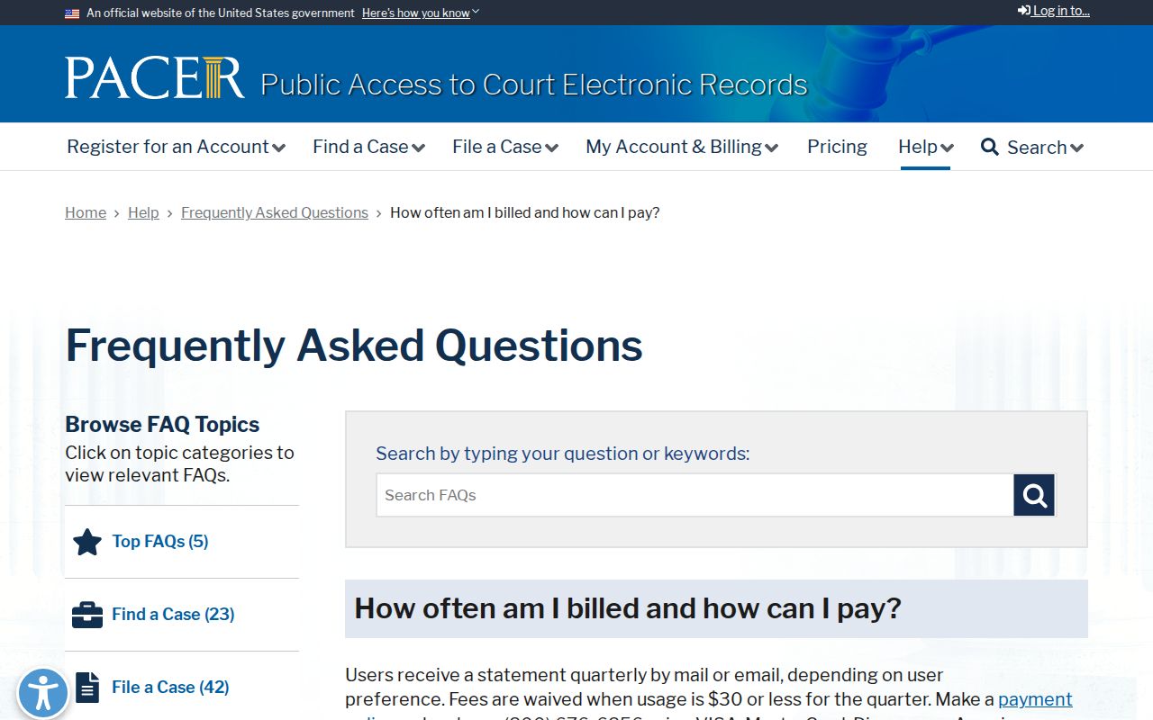 New Market criminal records in Taylor County and PACER billing information
